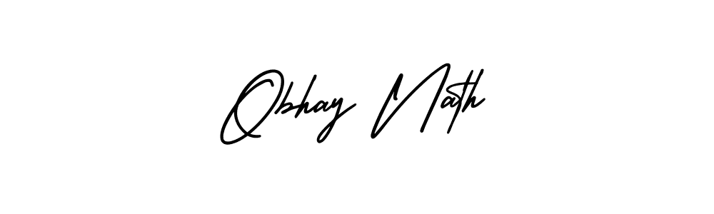 This is the best signature style for the Obhay Nath name. Also you like these signature font (AmerikaSignatureDemo-Regular). Mix name signature. Obhay Nath signature style 3 images and pictures png