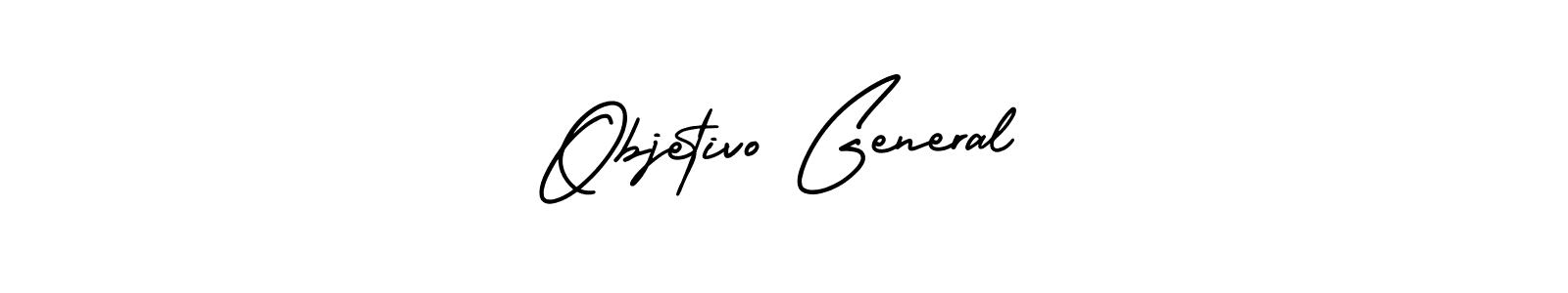 AmerikaSignatureDemo-Regular is a professional signature style that is perfect for those who want to add a touch of class to their signature. It is also a great choice for those who want to make their signature more unique. Get Objetivo General name to fancy signature for free. Objetivo General signature style 3 images and pictures png