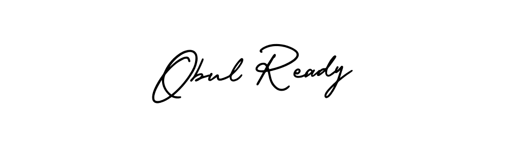 How to make Obul Ready signature? AmerikaSignatureDemo-Regular is a professional autograph style. Create handwritten signature for Obul Ready name. Obul Ready signature style 3 images and pictures png