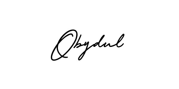 Make a beautiful signature design for name Obydul. With this signature (AmerikaSignatureDemo-Regular) style, you can create a handwritten signature for free. Obydul signature style 3 images and pictures png