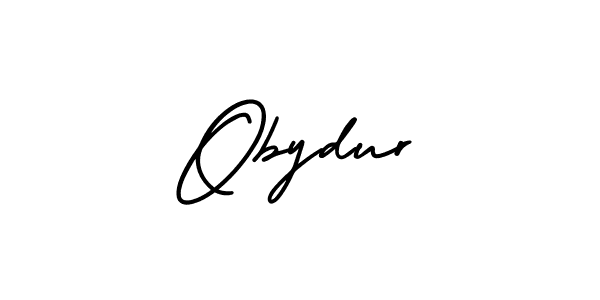 It looks lik you need a new signature style for name Obydur. Design unique handwritten (AmerikaSignatureDemo-Regular) signature with our free signature maker in just a few clicks. Obydur signature style 3 images and pictures png