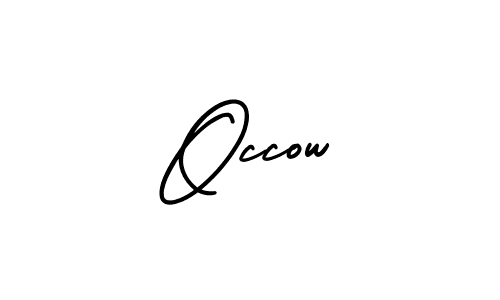 Create a beautiful signature design for name Occow. With this signature (AmerikaSignatureDemo-Regular) fonts, you can make a handwritten signature for free. Occow signature style 3 images and pictures png