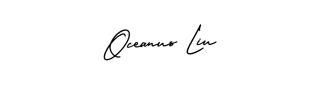 Make a beautiful signature design for name Oceanus Liu. Use this online signature maker to create a handwritten signature for free. Oceanus Liu signature style 3 images and pictures png