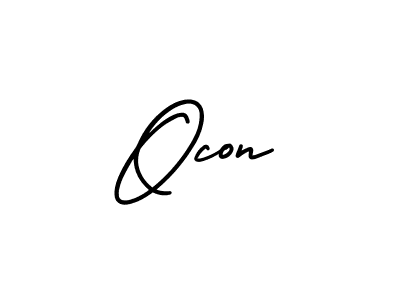 Also we have Ocon name is the best signature style. Create professional handwritten signature collection using AmerikaSignatureDemo-Regular autograph style. Ocon signature style 3 images and pictures png