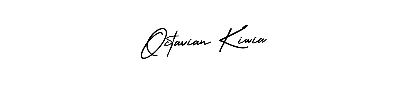Create a beautiful signature design for name Octavian Kiwia. With this signature (AmerikaSignatureDemo-Regular) fonts, you can make a handwritten signature for free. Octavian Kiwia signature style 3 images and pictures png