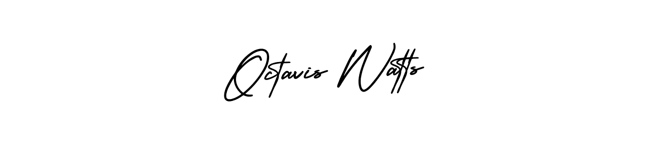 Use a signature maker to create a handwritten signature online. With this signature software, you can design (AmerikaSignatureDemo-Regular) your own signature for name Octavis Watts. Octavis Watts signature style 3 images and pictures png