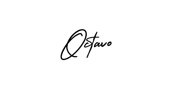 You should practise on your own different ways (AmerikaSignatureDemo-Regular) to write your name (Octavo) in signature. don't let someone else do it for you. Octavo signature style 3 images and pictures png