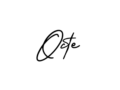 Octe stylish signature style. Best Handwritten Sign (AmerikaSignatureDemo-Regular) for my name. Handwritten Signature Collection Ideas for my name Octe. Octe signature style 3 images and pictures png