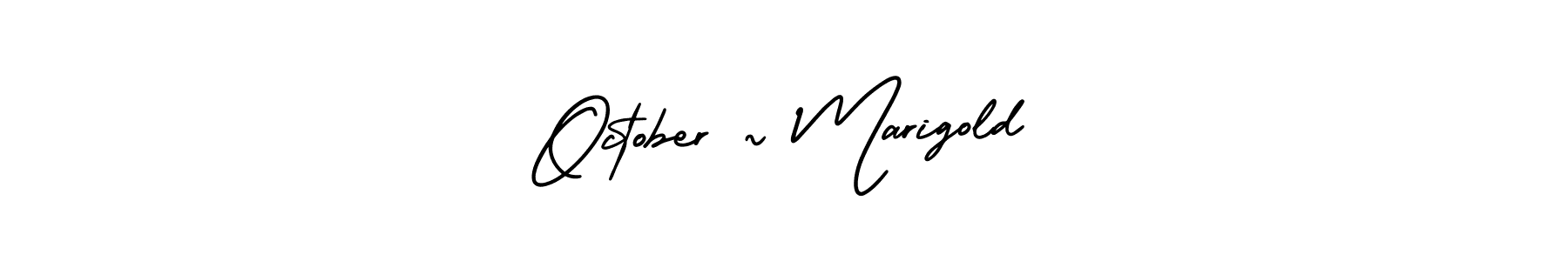 Make a beautiful signature design for name October ~ Marigold. Use this online signature maker to create a handwritten signature for free. October ~ Marigold signature style 3 images and pictures png