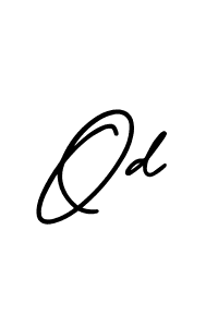 You should practise on your own different ways (AmerikaSignatureDemo-Regular) to write your name (Od) in signature. don't let someone else do it for you. Od signature style 3 images and pictures png