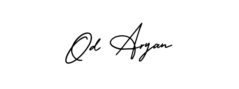 How to make Od Aryan name signature. Use AmerikaSignatureDemo-Regular style for creating short signs online. This is the latest handwritten sign. Od Aryan signature style 3 images and pictures png