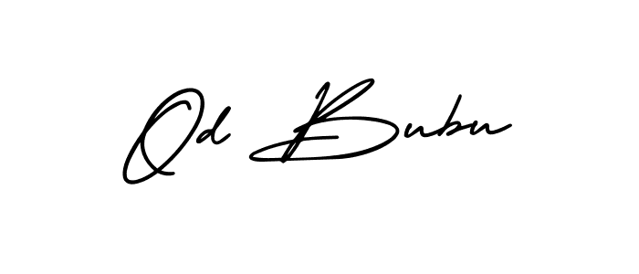 Od Bubu stylish signature style. Best Handwritten Sign (AmerikaSignatureDemo-Regular) for my name. Handwritten Signature Collection Ideas for my name Od Bubu. Od Bubu signature style 3 images and pictures png