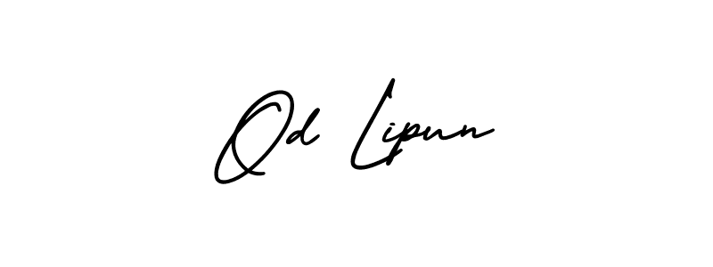 Make a short Od Lipun signature style. Manage your documents anywhere anytime using AmerikaSignatureDemo-Regular. Create and add eSignatures, submit forms, share and send files easily. Od Lipun signature style 3 images and pictures png