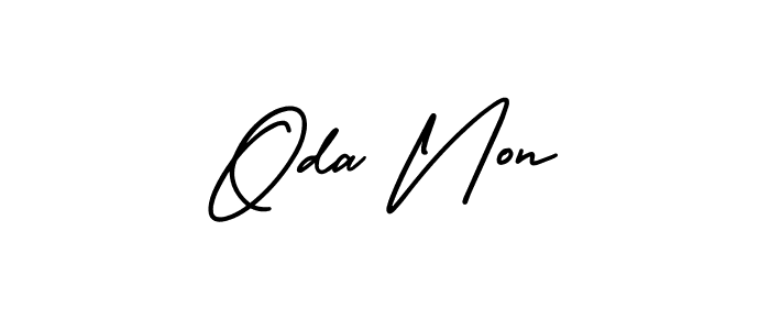 Create a beautiful signature design for name Oda Non. With this signature (AmerikaSignatureDemo-Regular) fonts, you can make a handwritten signature for free. Oda Non signature style 3 images and pictures png