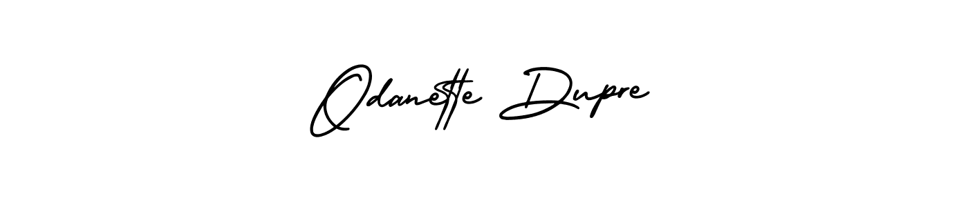 if you are searching for the best signature style for your name Odanette Dupre. so please give up your signature search. here we have designed multiple signature styles  using AmerikaSignatureDemo-Regular. Odanette Dupre signature style 3 images and pictures png