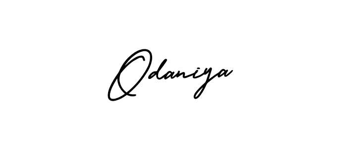 Similarly AmerikaSignatureDemo-Regular is the best handwritten signature design. Signature creator online .You can use it as an online autograph creator for name Odaniya. Odaniya signature style 3 images and pictures png