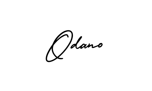 You should practise on your own different ways (AmerikaSignatureDemo-Regular) to write your name (Odano) in signature. don't let someone else do it for you. Odano signature style 3 images and pictures png