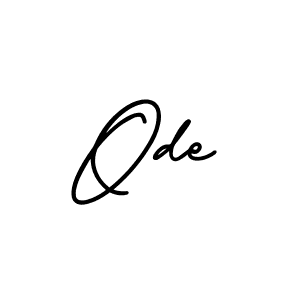 Create a beautiful signature design for name Ode. With this signature (AmerikaSignatureDemo-Regular) fonts, you can make a handwritten signature for free. Ode signature style 3 images and pictures png