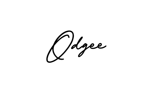 How to Draw Odgee signature style? AmerikaSignatureDemo-Regular is a latest design signature styles for name Odgee. Odgee signature style 3 images and pictures png