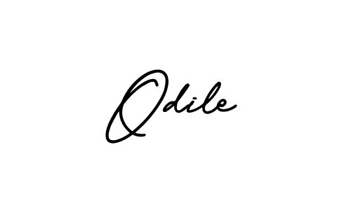 You should practise on your own different ways (AmerikaSignatureDemo-Regular) to write your name (Odile) in signature. don't let someone else do it for you. Odile signature style 3 images and pictures png