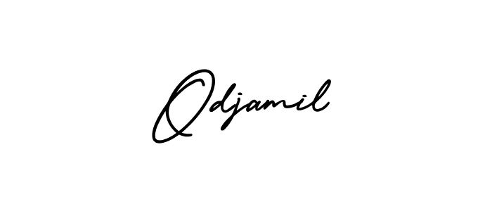 Best and Professional Signature Style for Odjamil. AmerikaSignatureDemo-Regular Best Signature Style Collection. Odjamil signature style 3 images and pictures png