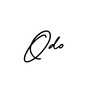 Make a beautiful signature design for name Odo. With this signature (AmerikaSignatureDemo-Regular) style, you can create a handwritten signature for free. Odo signature style 3 images and pictures png