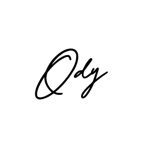 Make a beautiful signature design for name Ody. With this signature (AmerikaSignatureDemo-Regular) style, you can create a handwritten signature for free. Ody signature style 3 images and pictures png