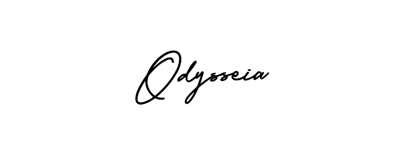 Create a beautiful signature design for name Odysseia. With this signature (AmerikaSignatureDemo-Regular) fonts, you can make a handwritten signature for free. Odysseia signature style 3 images and pictures png