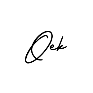if you are searching for the best signature style for your name Oek. so please give up your signature search. here we have designed multiple signature styles  using AmerikaSignatureDemo-Regular. Oek signature style 3 images and pictures png