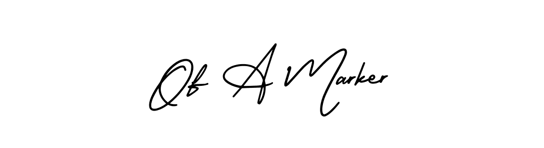 The best way (AmerikaSignatureDemo-Regular) to make a short signature is to pick only two or three words in your name. The name Of A Marker include a total of six letters. For converting this name. Of A Marker signature style 3 images and pictures png