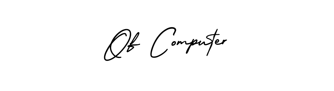How to Draw Of Computer signature style? AmerikaSignatureDemo-Regular is a latest design signature styles for name Of Computer. Of Computer signature style 3 images and pictures png