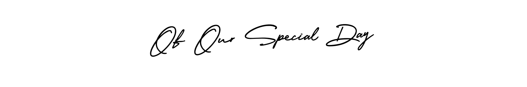 Similarly AmerikaSignatureDemo-Regular is the best handwritten signature design. Signature creator online .You can use it as an online autograph creator for name Of Our Special Day. Of Our Special Day signature style 3 images and pictures png