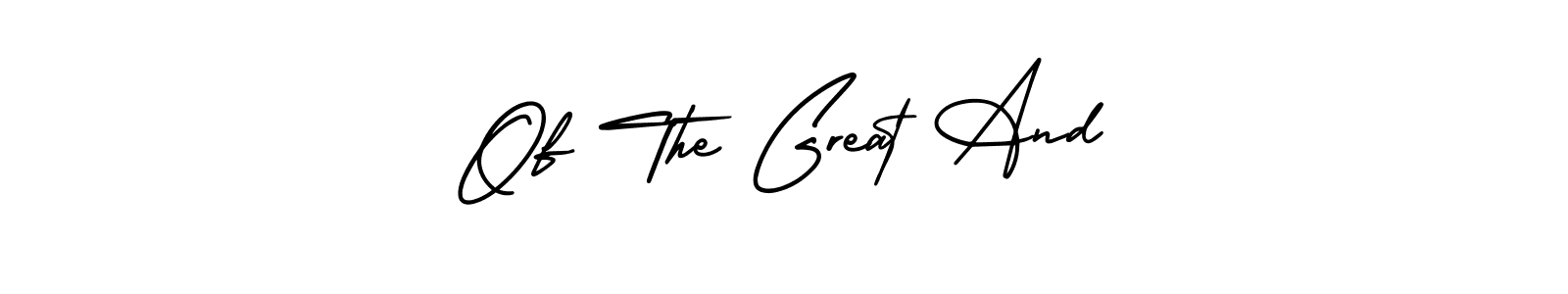 Design your own signature with our free online signature maker. With this signature software, you can create a handwritten (AmerikaSignatureDemo-Regular) signature for name Of The Great And. Of The Great And signature style 3 images and pictures png