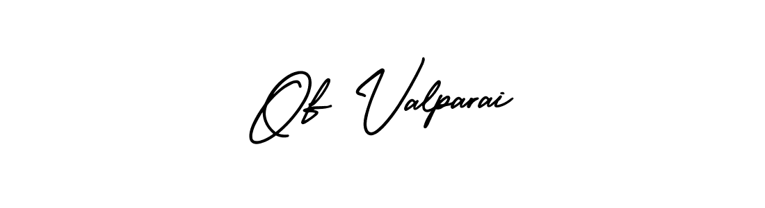 Use a signature maker to create a handwritten signature online. With this signature software, you can design (AmerikaSignatureDemo-Regular) your own signature for name Of Valparai. Of Valparai signature style 3 images and pictures png