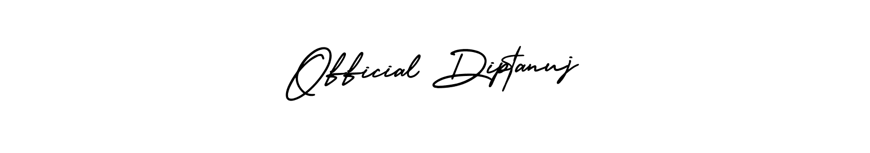 You should practise on your own different ways (AmerikaSignatureDemo-Regular) to write your name (Official Diptanuj) in signature. don't let someone else do it for you. Official Diptanuj signature style 3 images and pictures png