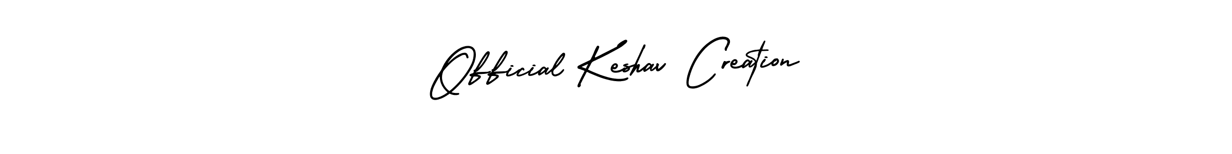 How to make Official Keshav Creation name signature. Use AmerikaSignatureDemo-Regular style for creating short signs online. This is the latest handwritten sign. Official Keshav Creation signature style 3 images and pictures png