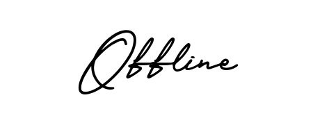 The AmerikaSignatureDemo-Regular signature style provides a bold statement for name Offline. Designed for business owners, executives, and leaders. Offline signature style 3 images and pictures png