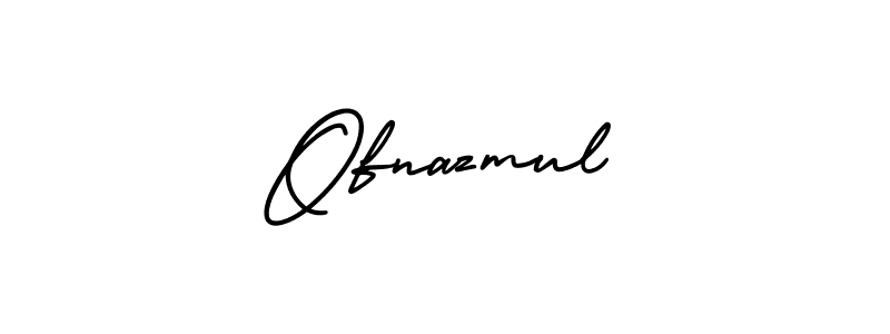 Make a beautiful signature design for name Ofnazmul. With this signature (AmerikaSignatureDemo-Regular) style, you can create a handwritten signature for free. Ofnazmul signature style 3 images and pictures png