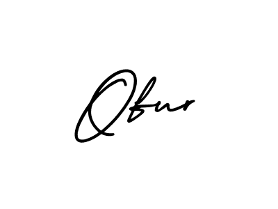 Ofur stylish signature style. Best Handwritten Sign (AmerikaSignatureDemo-Regular) for my name. Handwritten Signature Collection Ideas for my name Ofur. Ofur signature style 3 images and pictures png