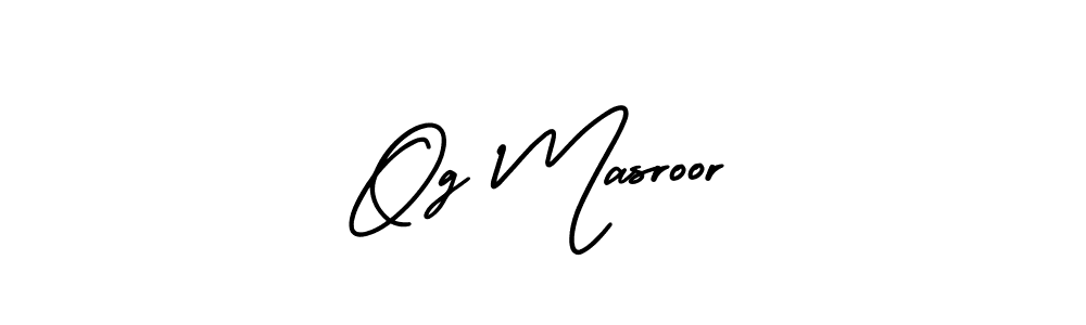 Once you've used our free online signature maker to create your best signature AmerikaSignatureDemo-Regular style, it's time to enjoy all of the benefits that Og Masroor name signing documents. Og Masroor signature style 3 images and pictures png