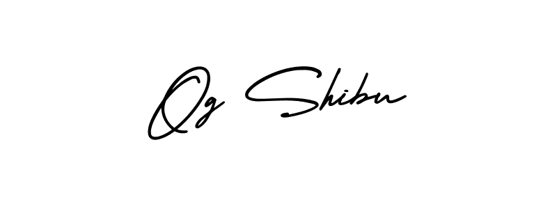 It looks lik you need a new signature style for name Og Shibu. Design unique handwritten (AmerikaSignatureDemo-Regular) signature with our free signature maker in just a few clicks. Og Shibu signature style 3 images and pictures png