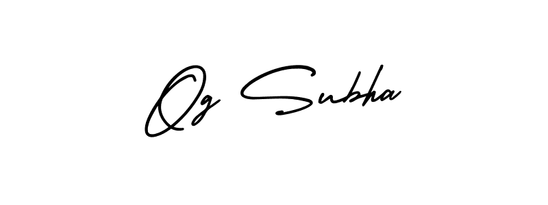 Once you've used our free online signature maker to create your best signature AmerikaSignatureDemo-Regular style, it's time to enjoy all of the benefits that Og Subha name signing documents. Og Subha signature style 3 images and pictures png