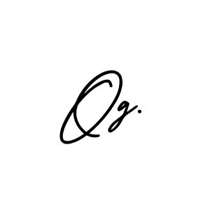 Create a beautiful signature design for name Og.. With this signature (AmerikaSignatureDemo-Regular) fonts, you can make a handwritten signature for free. Og. signature style 3 images and pictures png