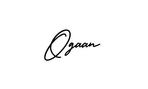 The best way (AmerikaSignatureDemo-Regular) to make a short signature is to pick only two or three words in your name. The name Ogaan include a total of six letters. For converting this name. Ogaan signature style 3 images and pictures png