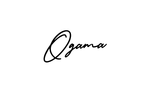 Create a beautiful signature design for name Ogama. With this signature (AmerikaSignatureDemo-Regular) fonts, you can make a handwritten signature for free. Ogama signature style 3 images and pictures png