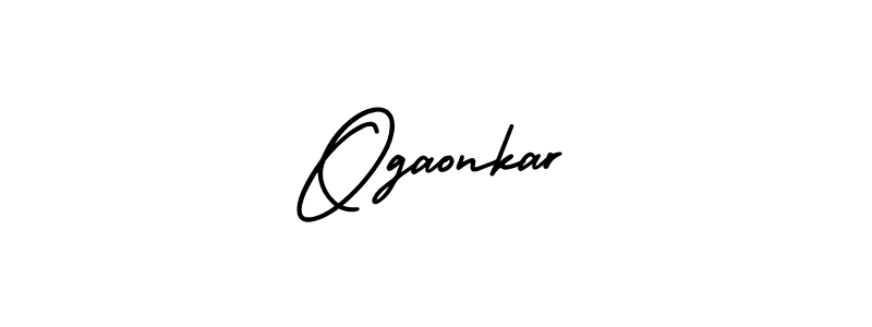 How to Draw Ogaonkar signature style? AmerikaSignatureDemo-Regular is a latest design signature styles for name Ogaonkar. Ogaonkar signature style 3 images and pictures png