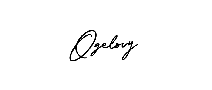 How to Draw Ogelsvy signature style? AmerikaSignatureDemo-Regular is a latest design signature styles for name Ogelsvy. Ogelsvy signature style 3 images and pictures png
