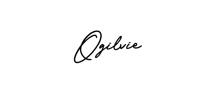 You should practise on your own different ways (AmerikaSignatureDemo-Regular) to write your name (Ogilvie) in signature. don't let someone else do it for you. Ogilvie signature style 3 images and pictures png