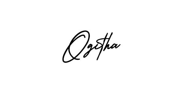 Also we have Ogitha name is the best signature style. Create professional handwritten signature collection using AmerikaSignatureDemo-Regular autograph style. Ogitha signature style 3 images and pictures png