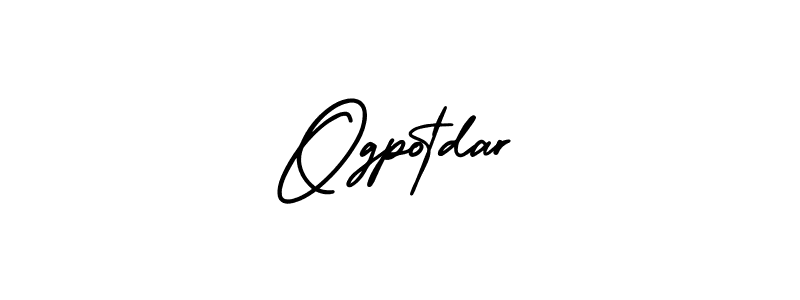 Design your own signature with our free online signature maker. With this signature software, you can create a handwritten (AmerikaSignatureDemo-Regular) signature for name Ogpotdar. Ogpotdar signature style 3 images and pictures png